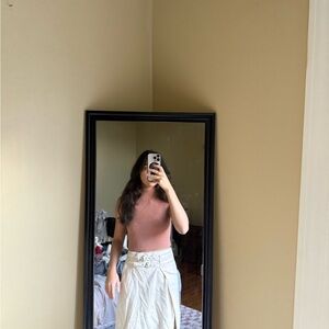 Zara Pink Ribbed Top